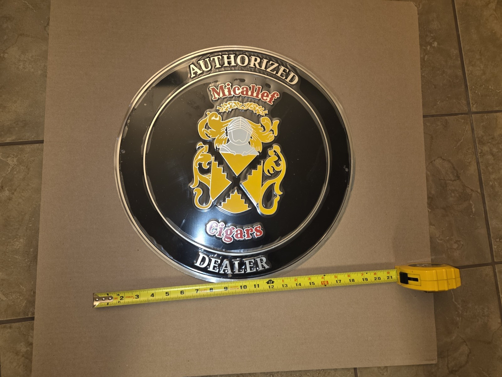 Micallef Cigars Authorized Dealer Metal Sign - Large 18\