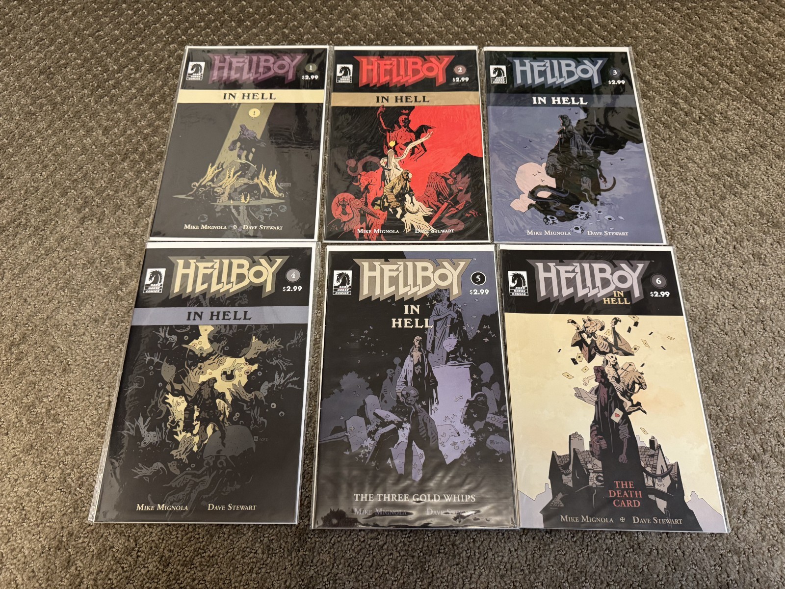 Hellboy - in Hell, Issues 1 - 6 Comic Books