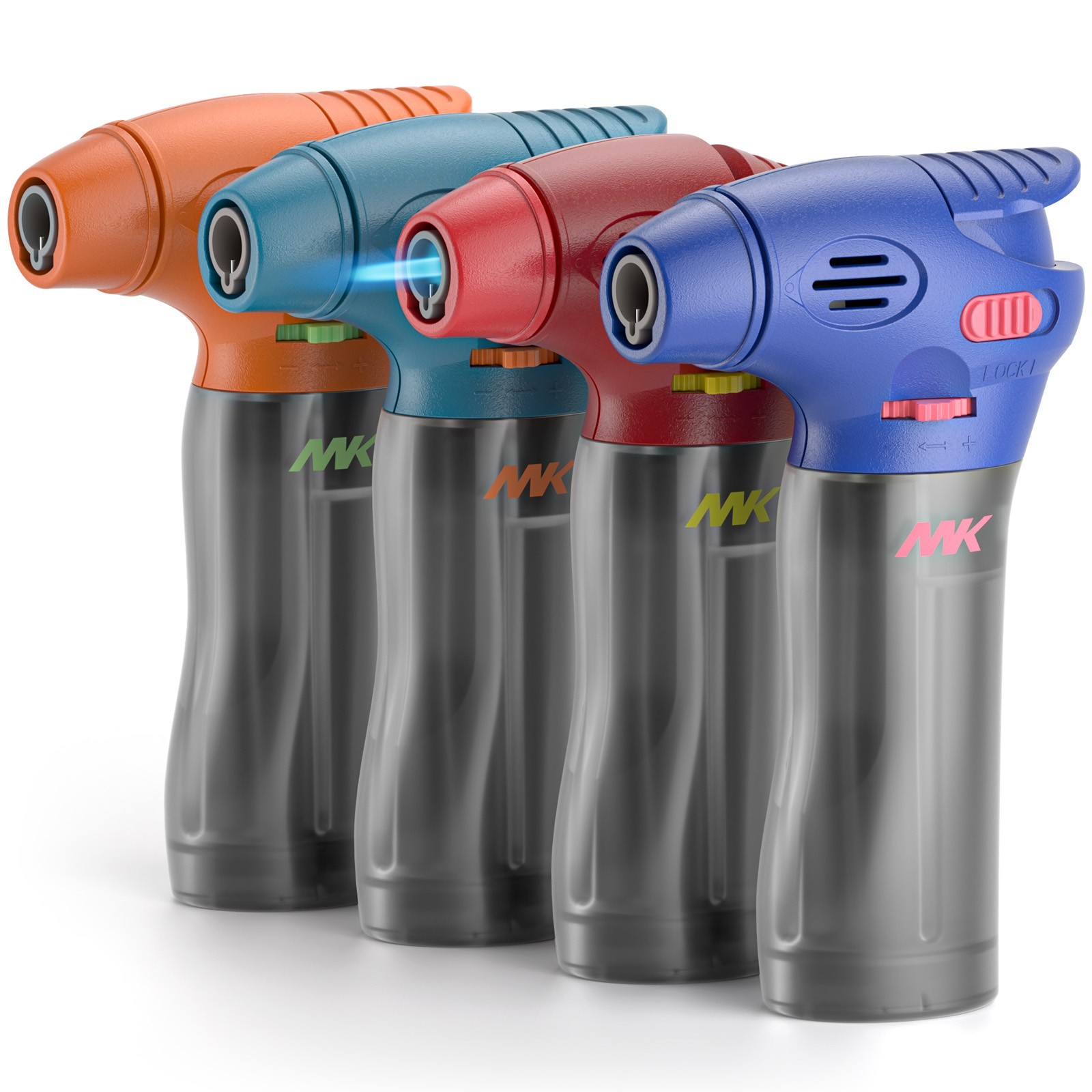 MK Windproof Lighter, suitable for cigars and daily use (4 PCS)