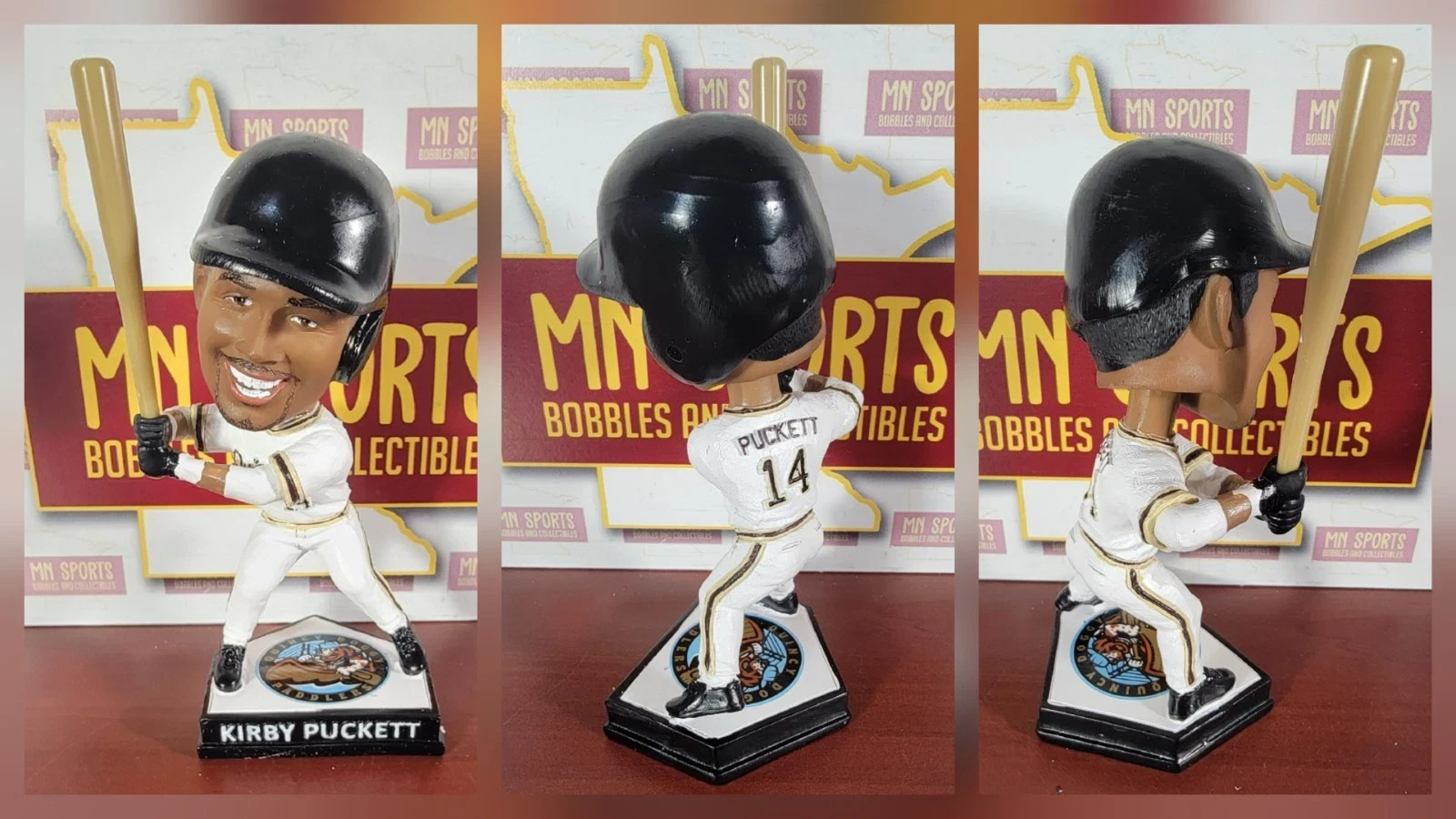 kirby puckett bobblehead, Quincy IL minor league baseball tribute