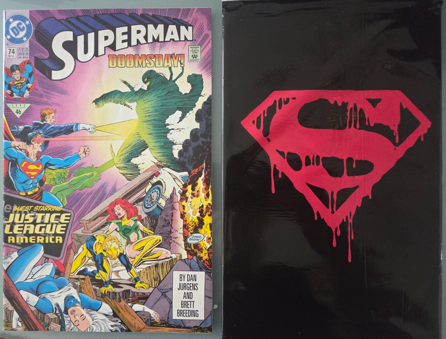 SUPERMAN SET OF 100 ISSUES (1987) DC COMICS DEATH OF SUPERMAN BLACK BAG #75 #1