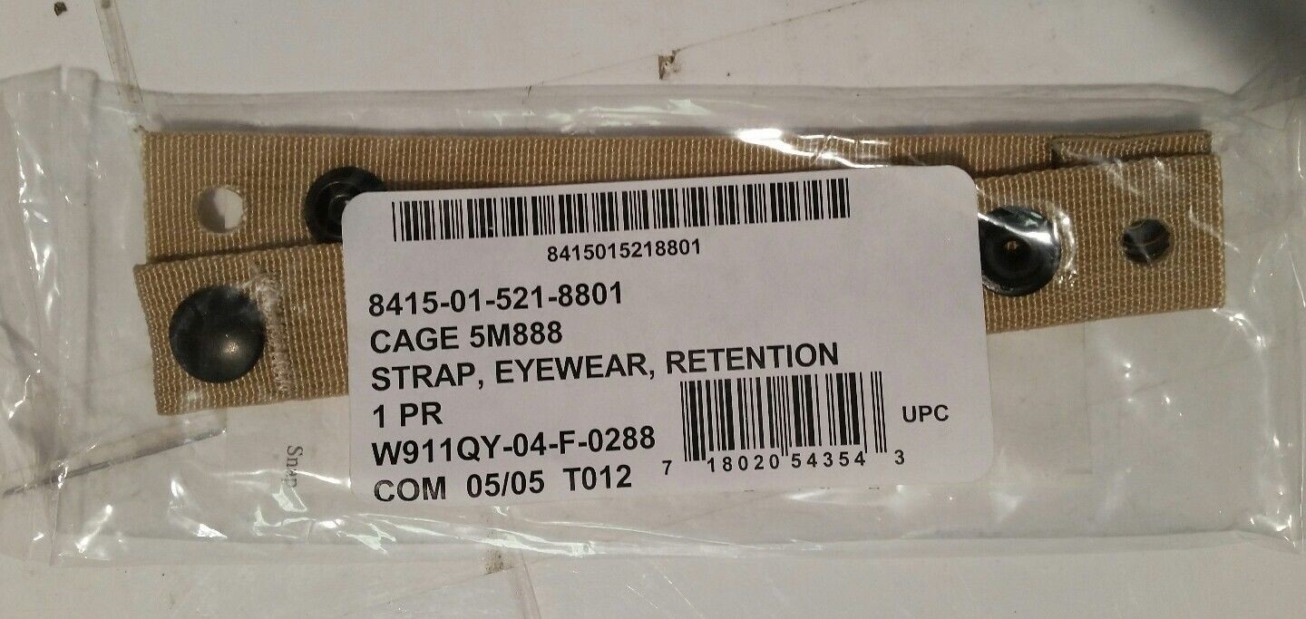 2 STRAP EYEWEAR RETENTION USGI ACH MITCH 8415015218801 Tan MOLLE ALICE Adapter