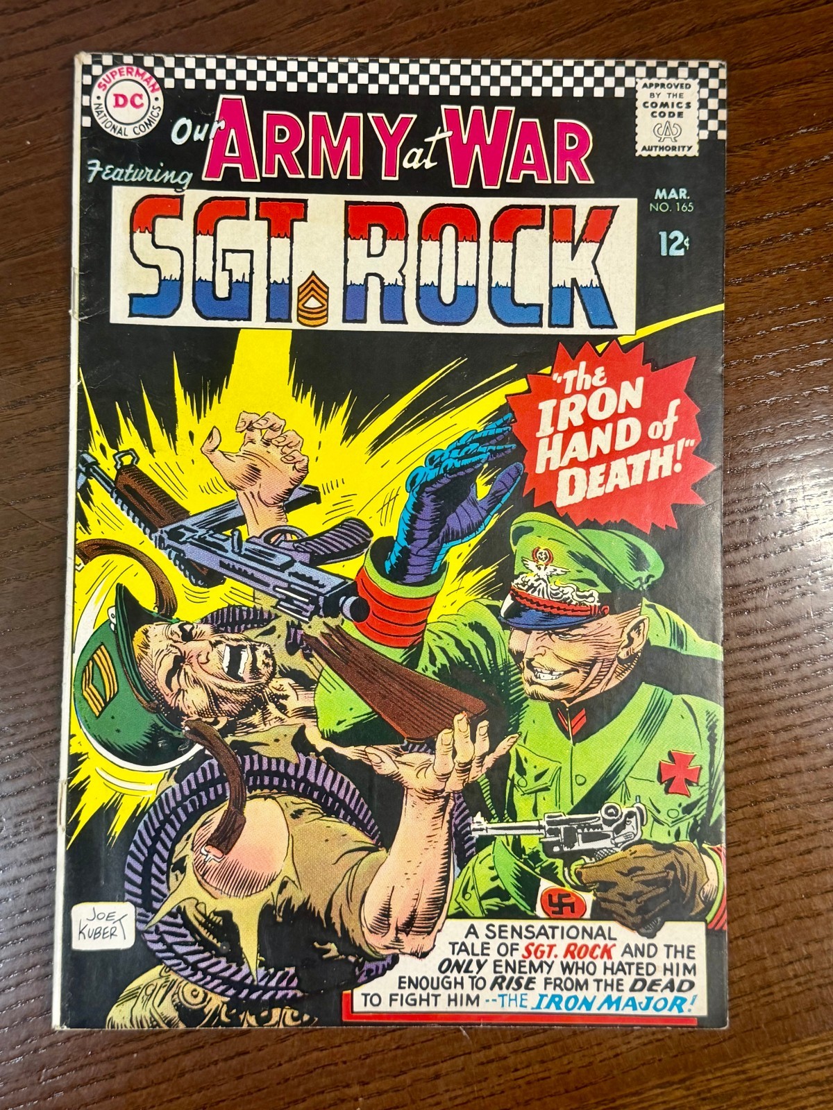 Our Army at War #165 DC 1966 Sgt Rock Return of the Iron Major Joe Kubert FN/VF