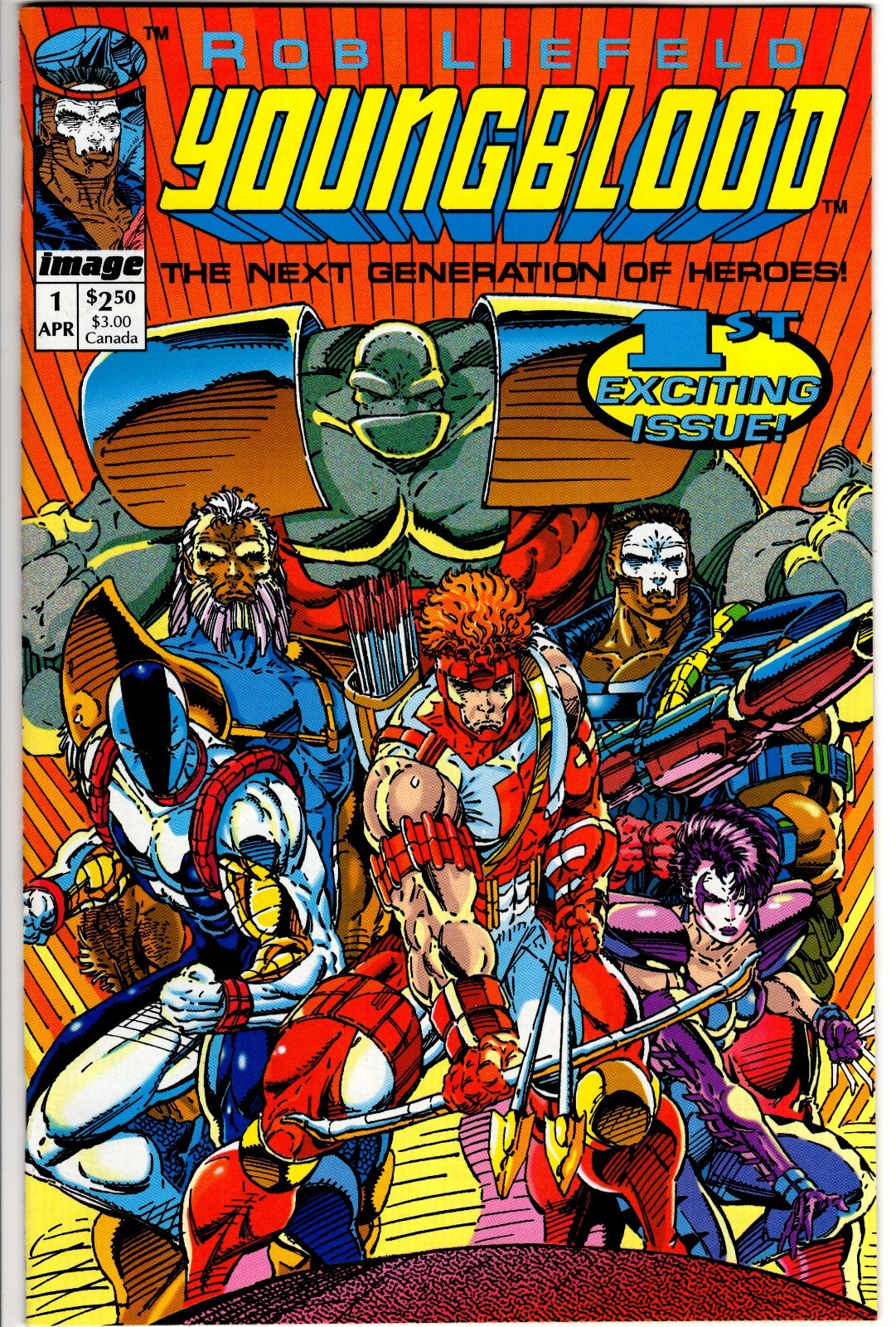 YOUNGBLOOD #1 (1992): KEY- 1st Image Title: NM