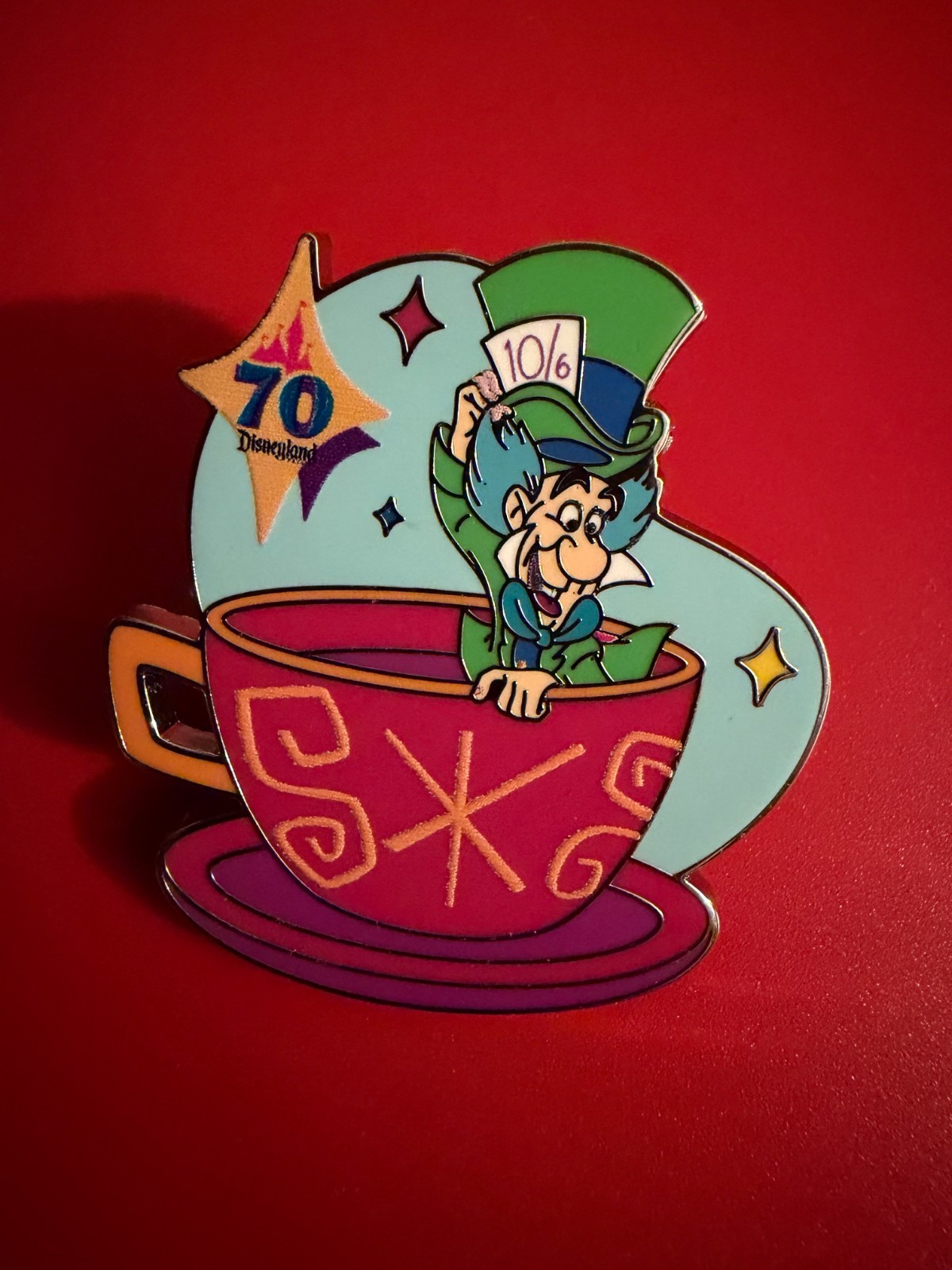 DLR 70th Anniversary Mystery Mad Hatter Teacup Disney Pin Disneyland