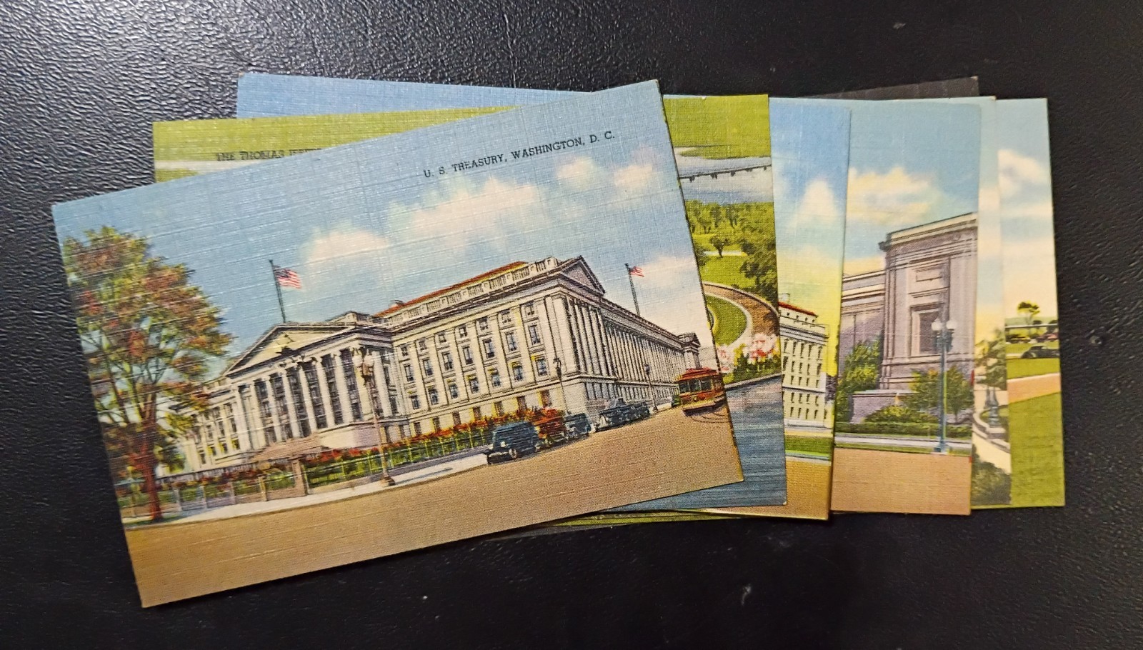 Vintage Souvenir Photo Cards Of Washington DC Lot Of 7
