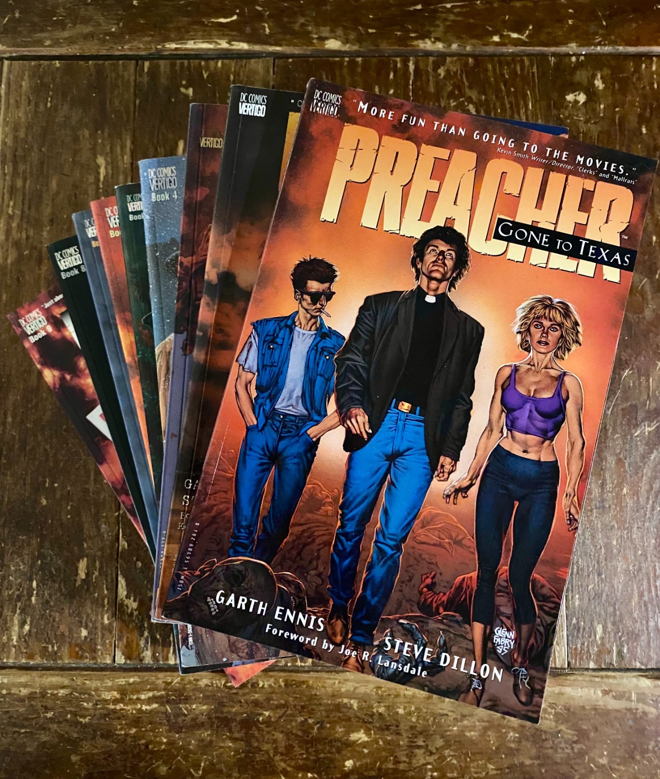 PREACHER TPB LOT COMPLETE | ENNIS/DILLION VERTIGO | 1 2 3 4 5 6 7 8 9 WOW ⛪