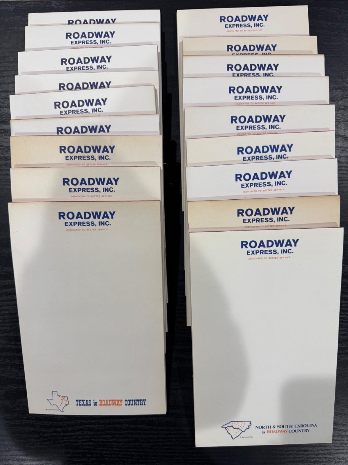 Lot of 18 Vintage Roadway Express Texas Country 5 1/2\