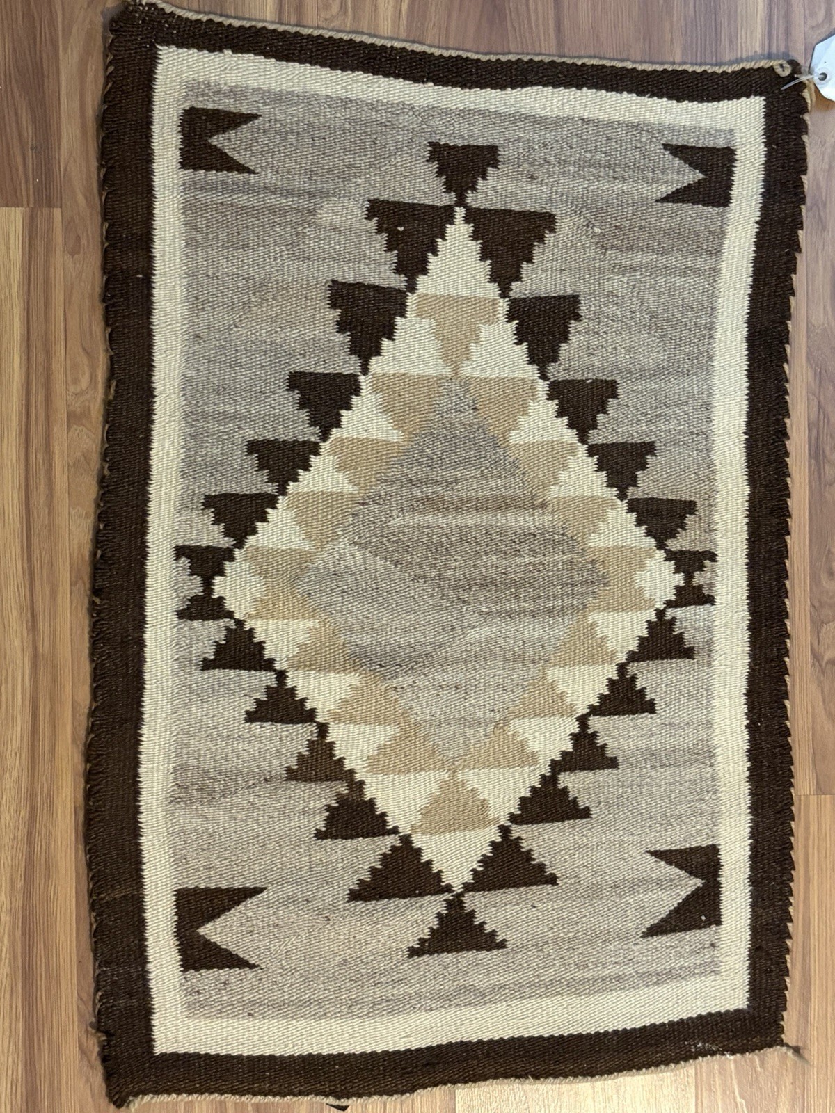 Antique Crystal Navajo Rug 1920 ￼19”x27.5”