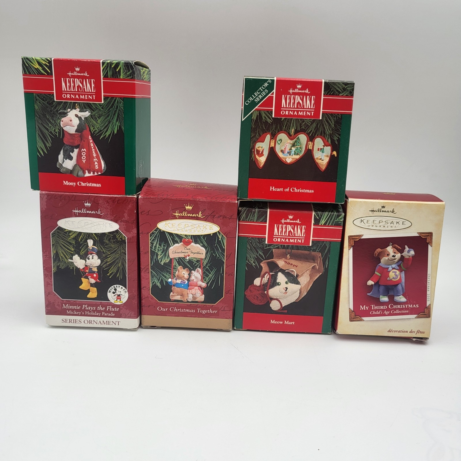 Lots of 6 Hallmark Keepsake Christmas Ornament ~New
