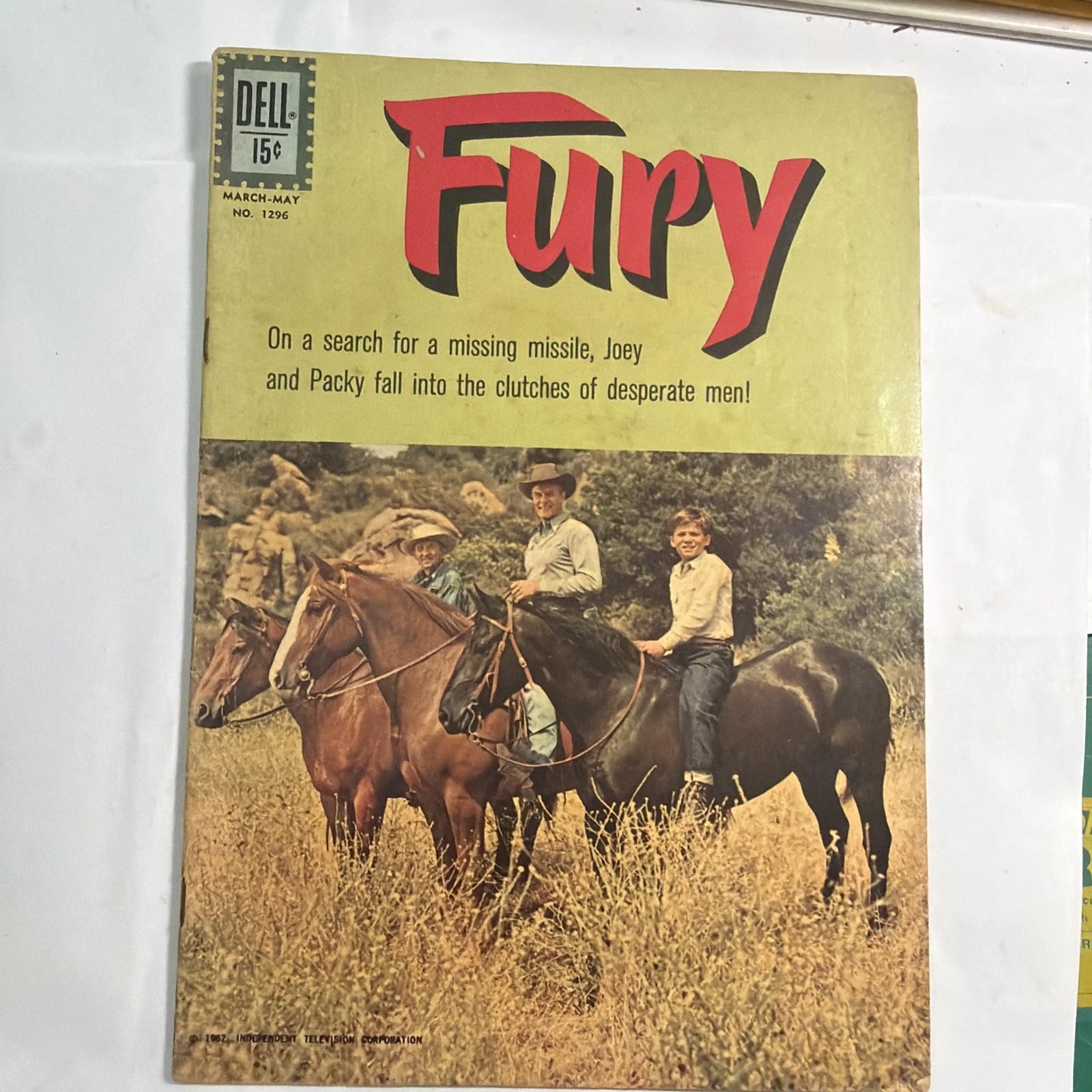 Four Color #1296--1962-- FURY-- Dell Western-- comic book