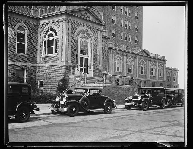 Photo:1929 Building with Vintage Cars July August Street Scene