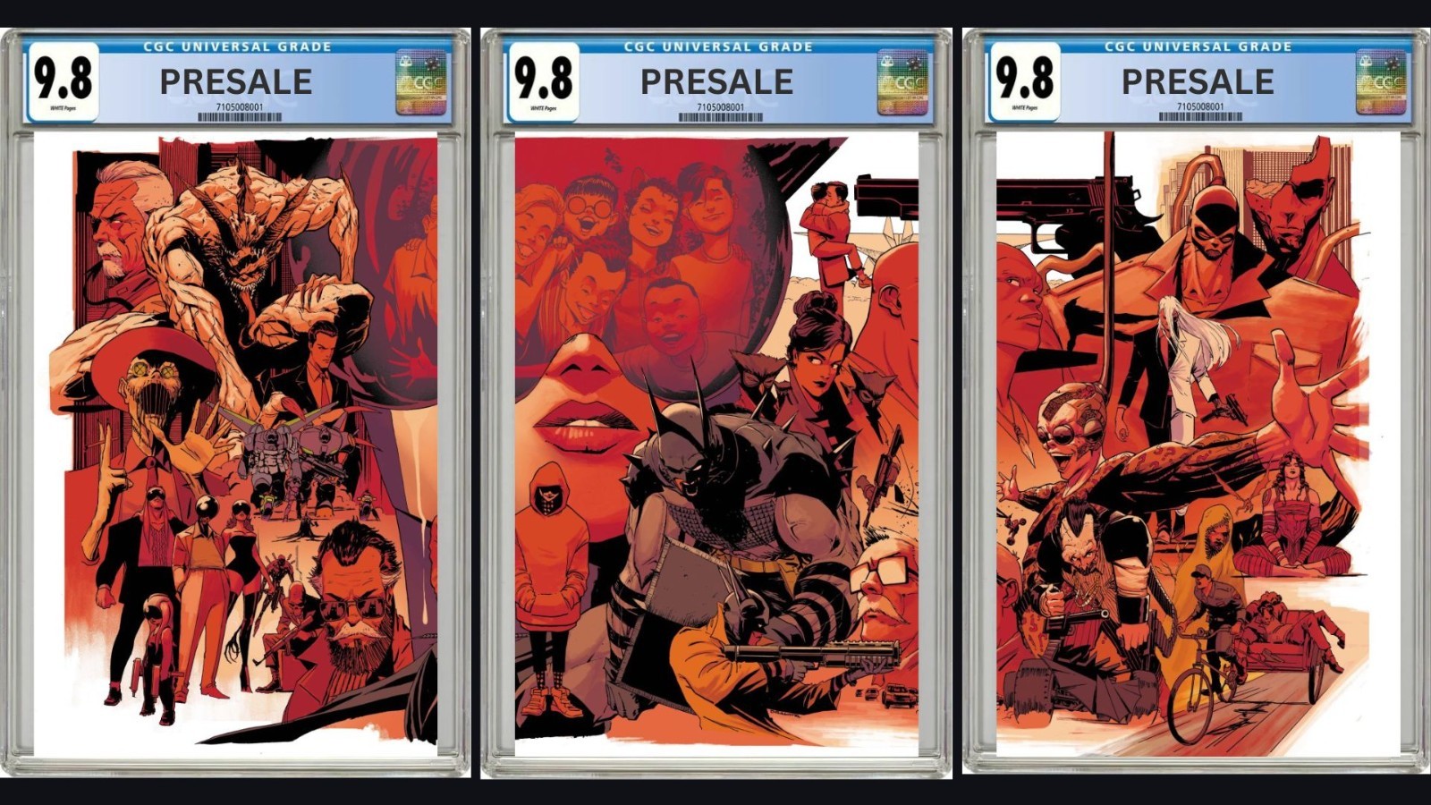 CGC 9.8 Absolute Batman #25 Dragotta Connecting Covers H I J Pre-Sale 10/28/26