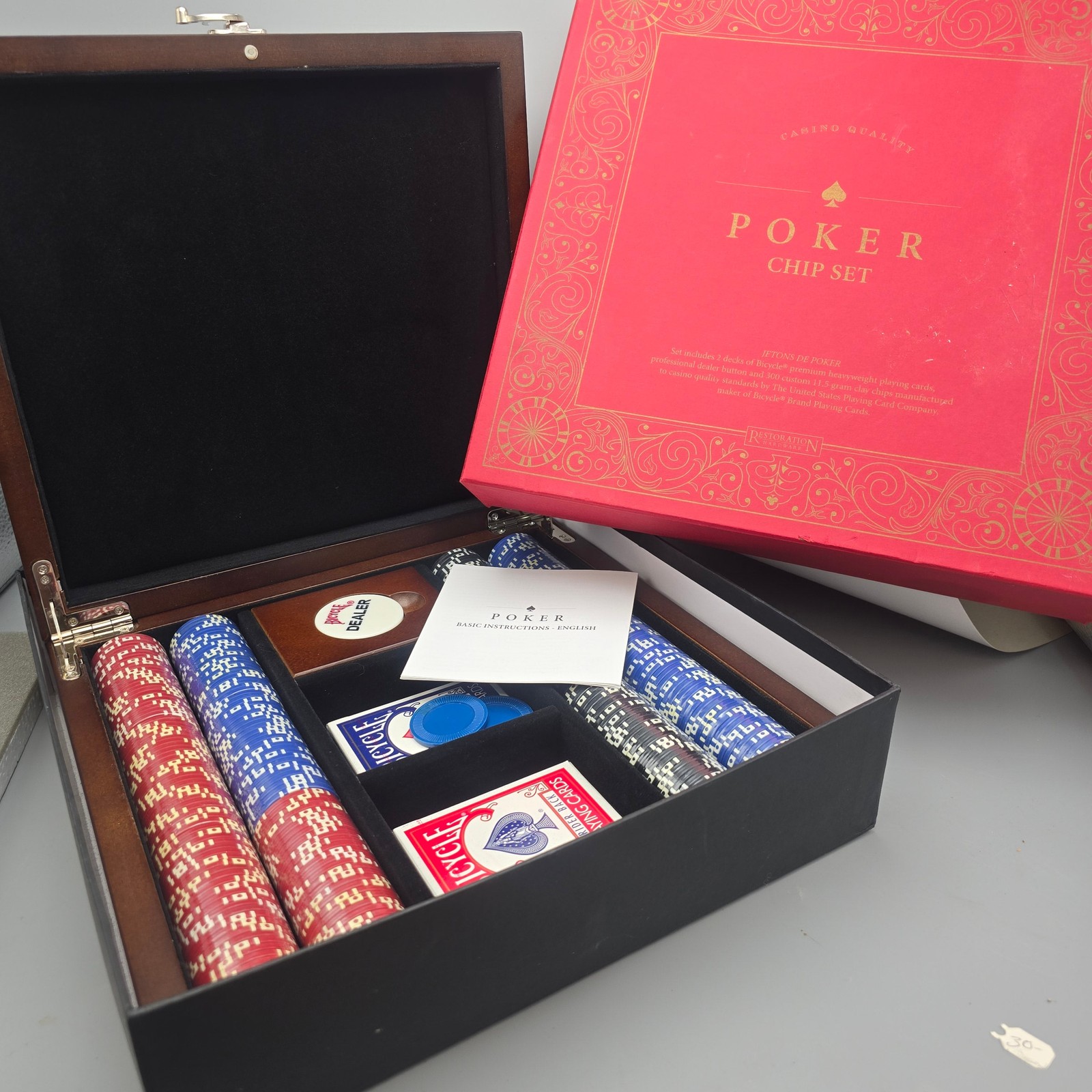 Restoration Hardware Poker Chip Set