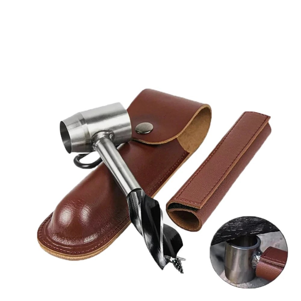Manual Hand Auger Wrench Outdoor Survival Wood Gear Drill Kit for Bushcraft Tool