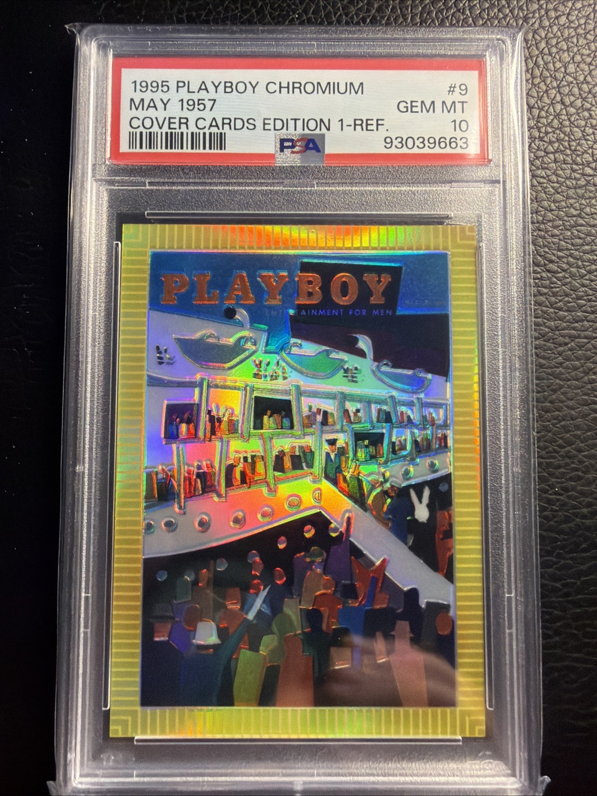 PSA 10 1995 Playboy Chromium Card #9 MAY 1957 COVER REFRECTOR - GEM MINT