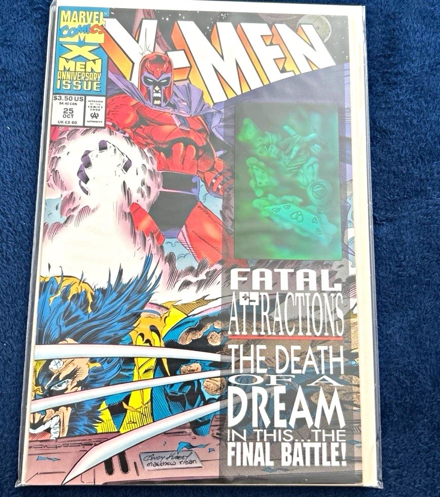 Marvel X-Men #25 (1991) Magneto Wolverine Chris Claremont Jim Lee Cover