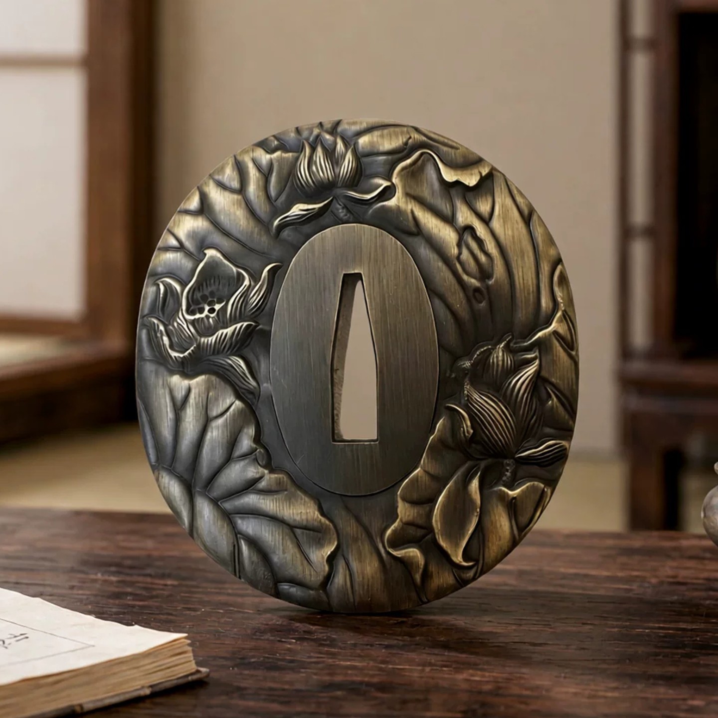 9 Styles Japanese Tsuba Sword Guard Samurai Katana Parts for DIY Decor