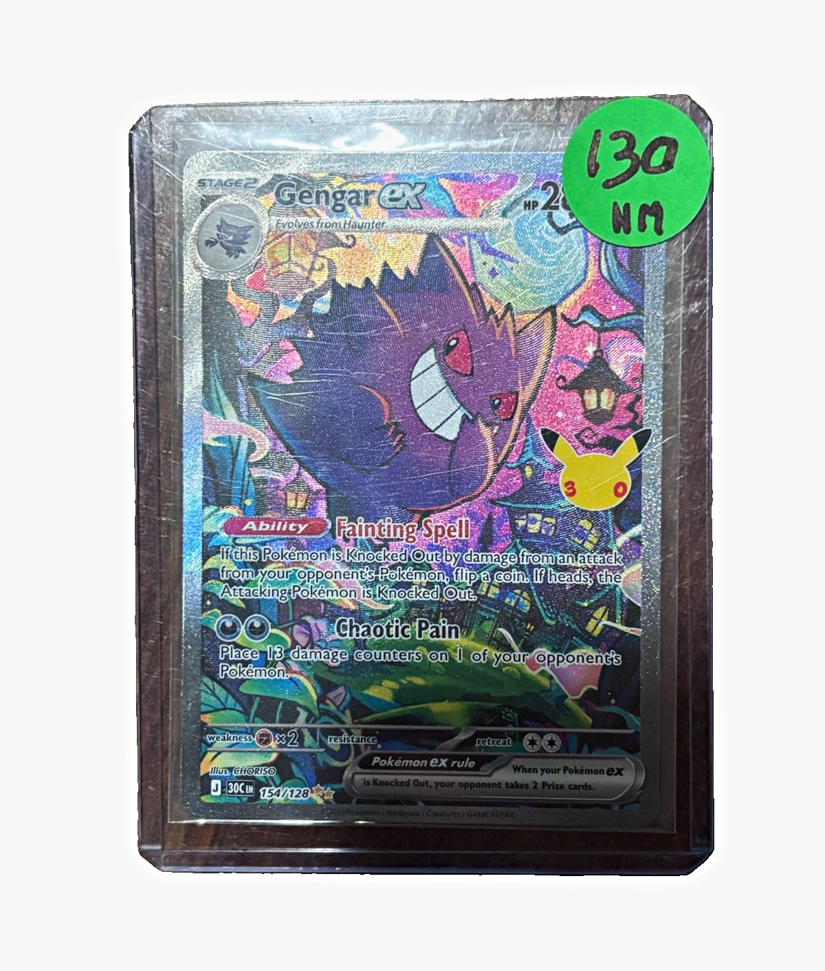 Gengar EX 30th Celebrations 154/128 Special Illustration Rare