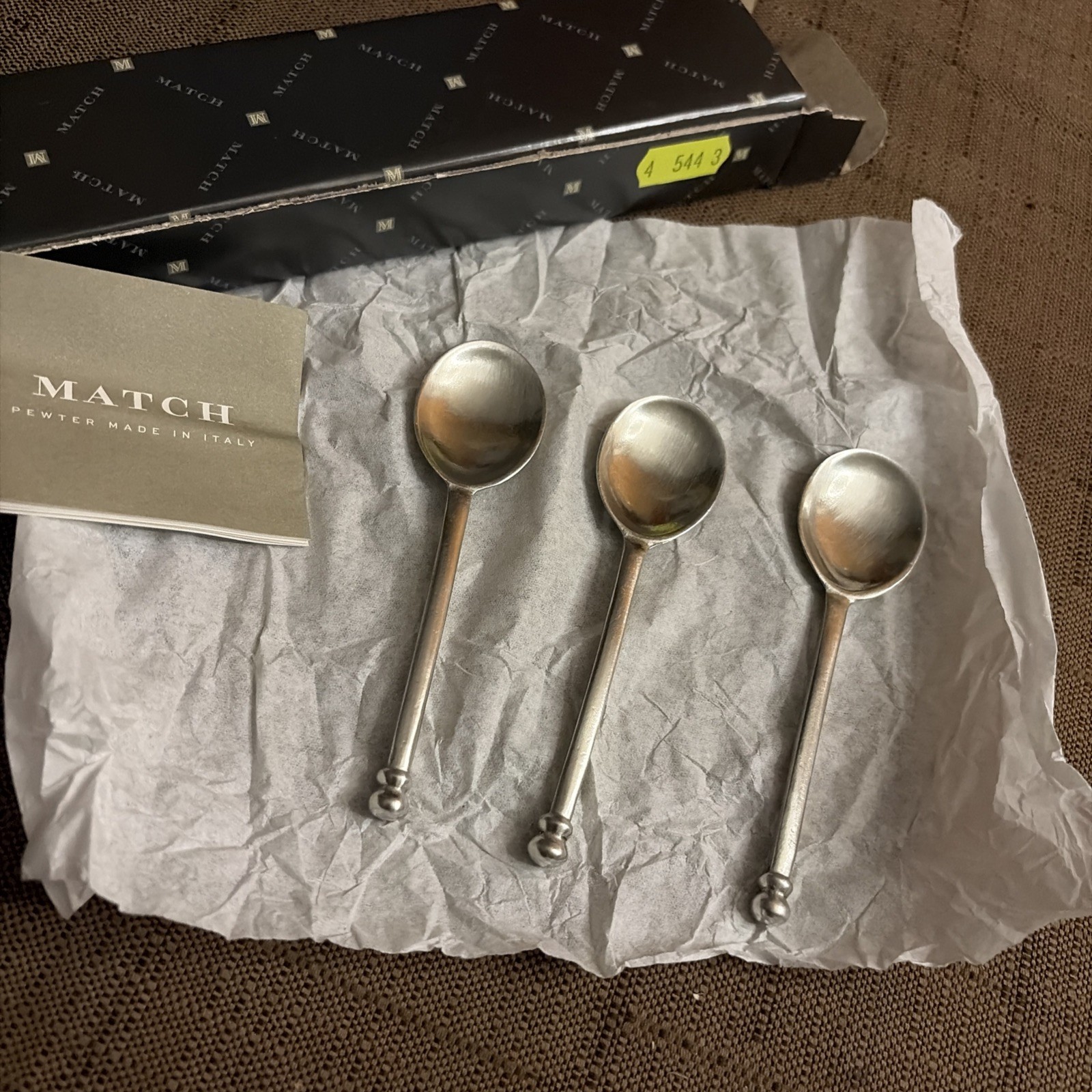 Match Pewter Small Ball Spoon 544.3 Set of 3