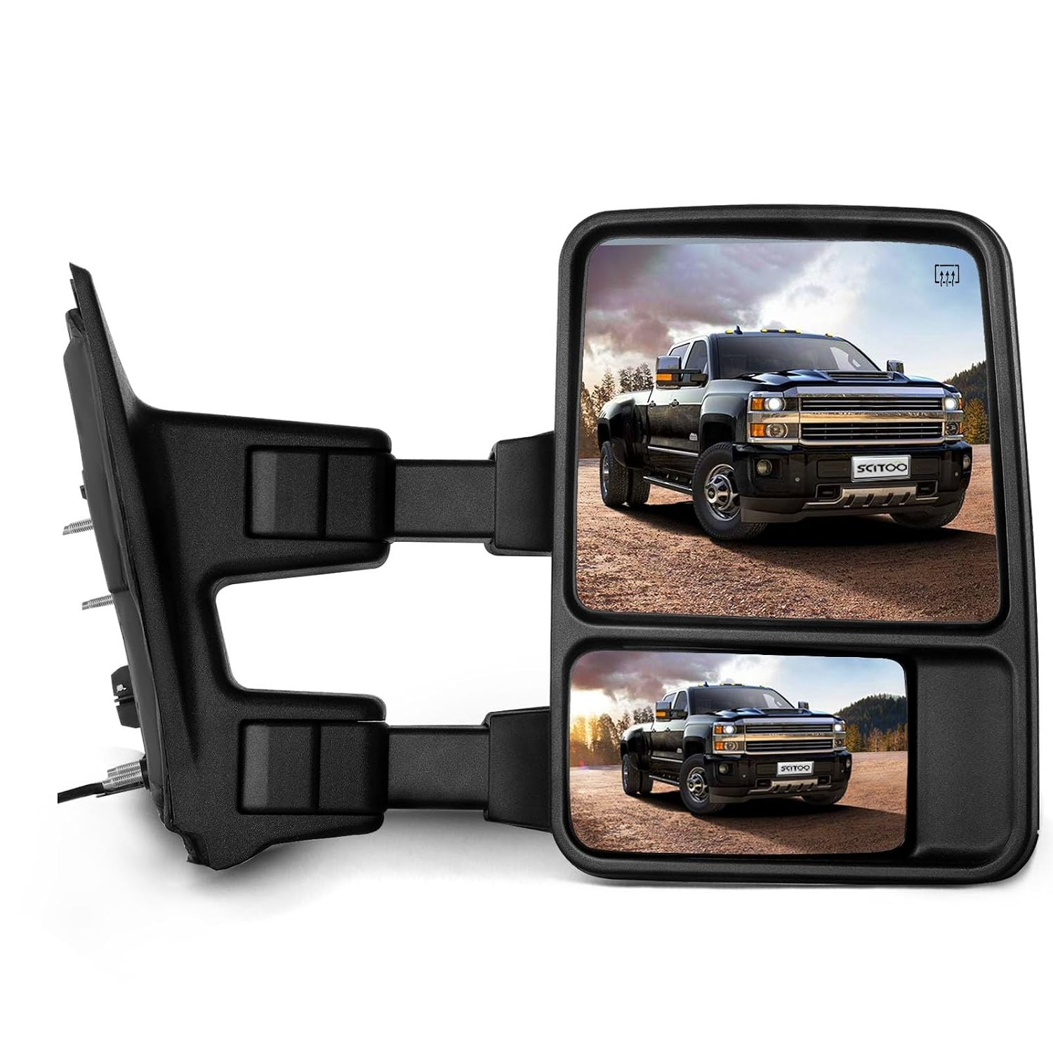 SCITOO Passenger Side View Mirror fit 08-16 for Ford tow mirror | Right towing m
