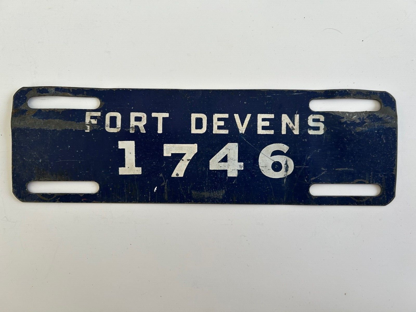 1940s Fort Devens Massachusetts WWII Military Army Base License Plate Topper