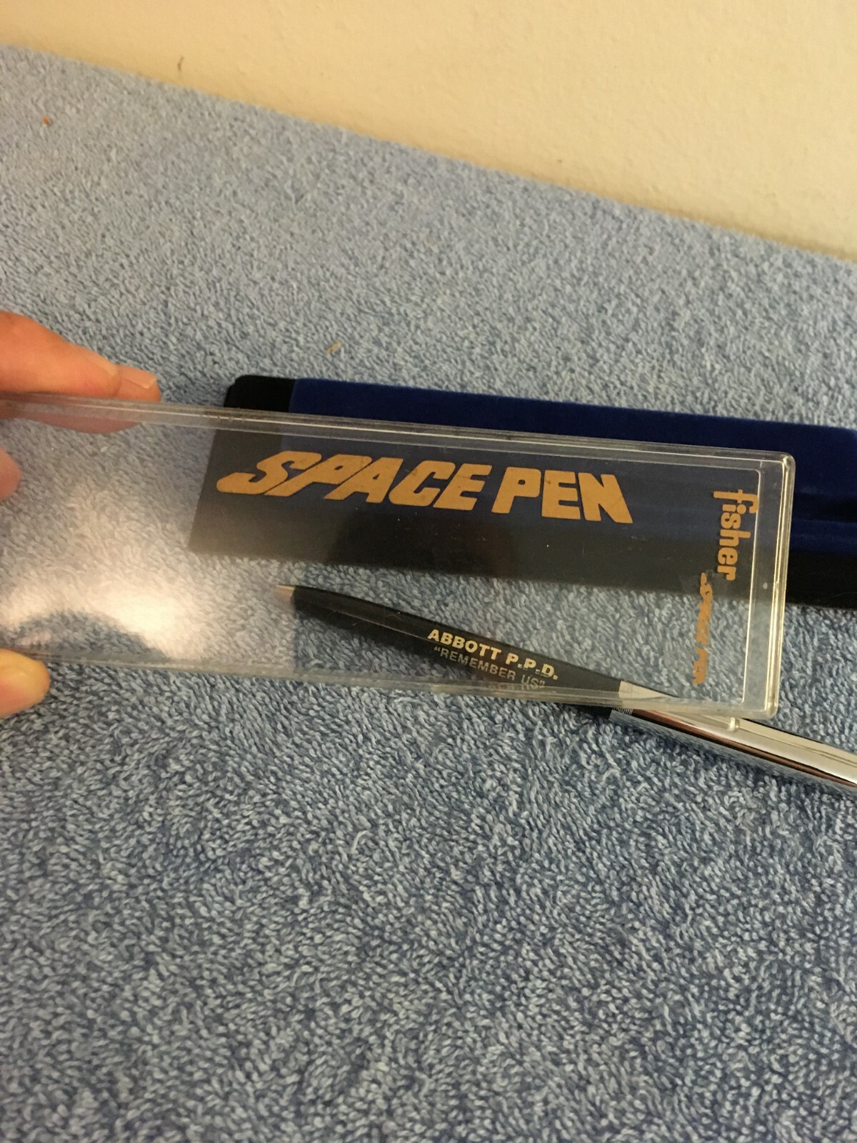 VINTAGE FISHER SPACE PEN ASTRONAUT ABBOTT P.P.D. REMEMBER US WORKS