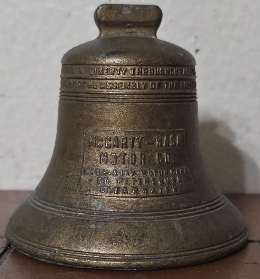 Antique McCarty Nash Motor Co. AJAX Cars Advertising Liberty Bell 1926