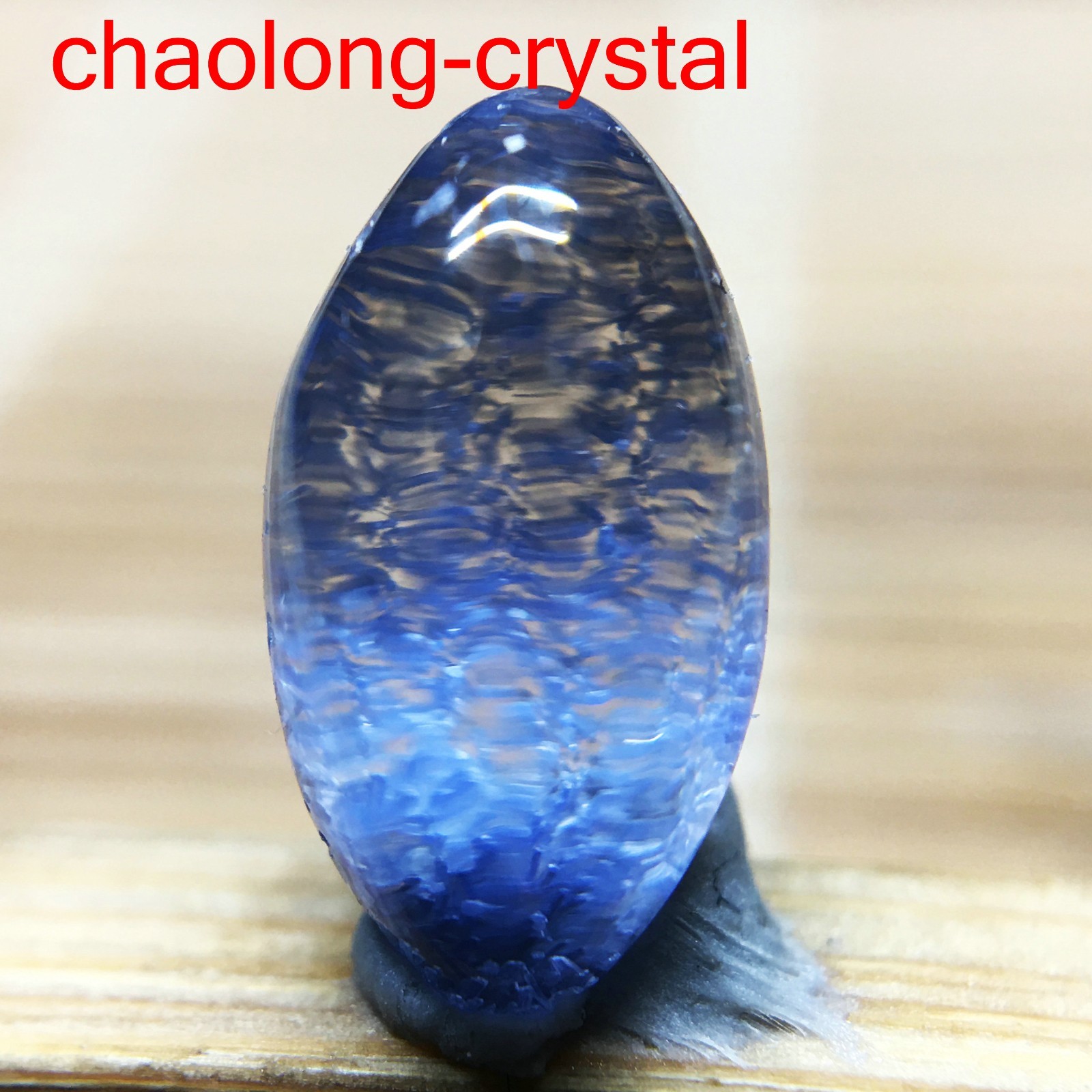 1.4Ct Very Rare NATURAL Beautiful Blue Dumortierite Quartz Crystal Pendant C1175