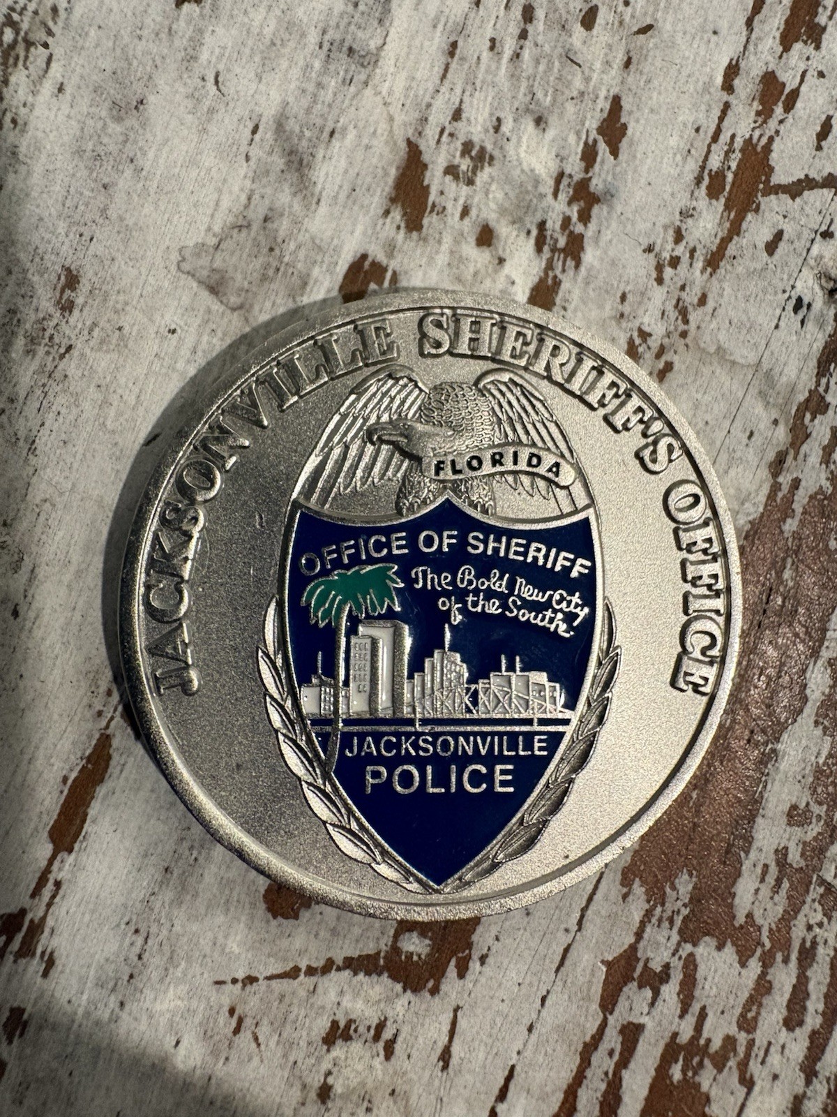 Jacksonville Sheriff’s Office Motorcycle Unit Challenge Coin New No Imperfection