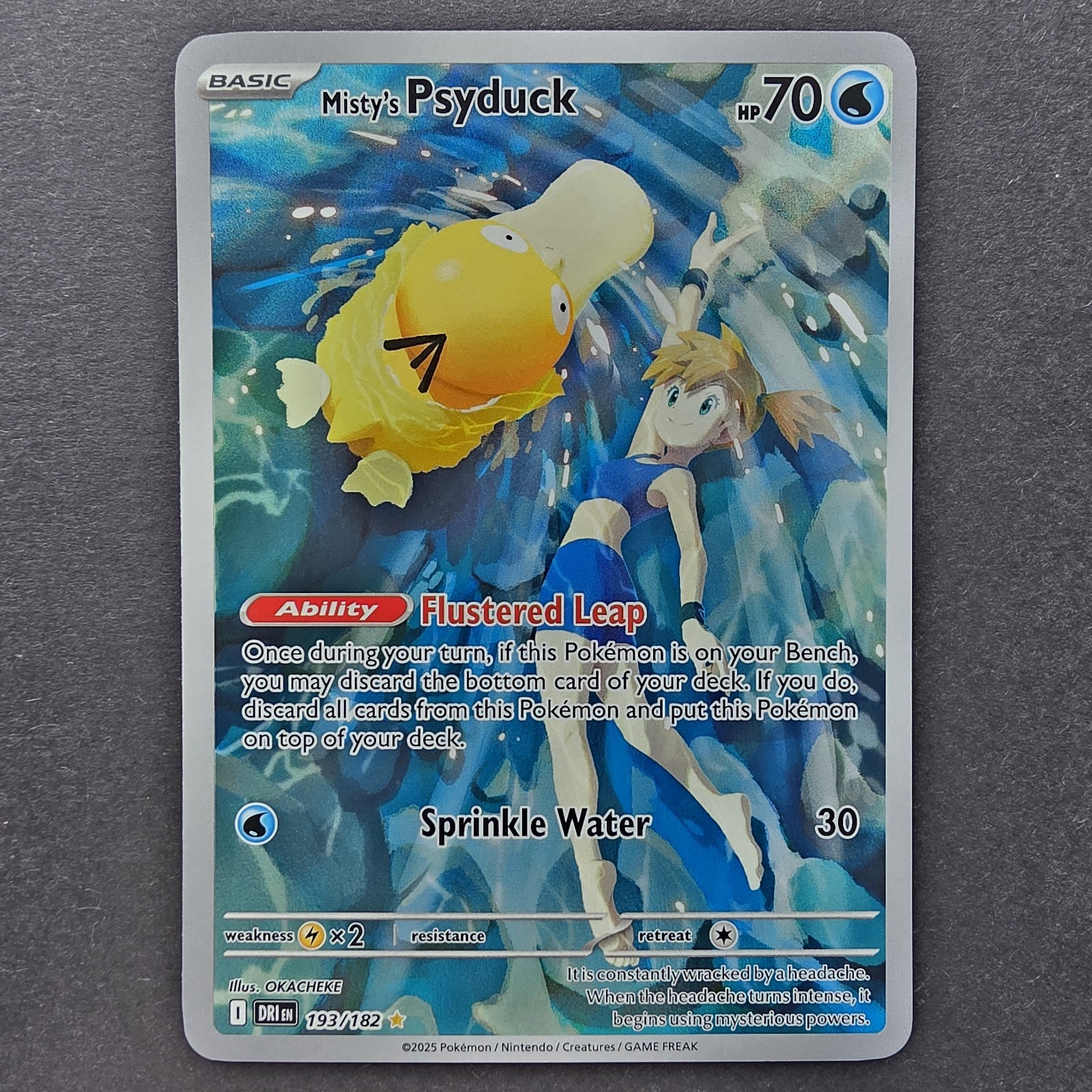 Misty\'s Psyduck 193/182 SV Destined Rivals Illustration Rare Pokemon TCG English