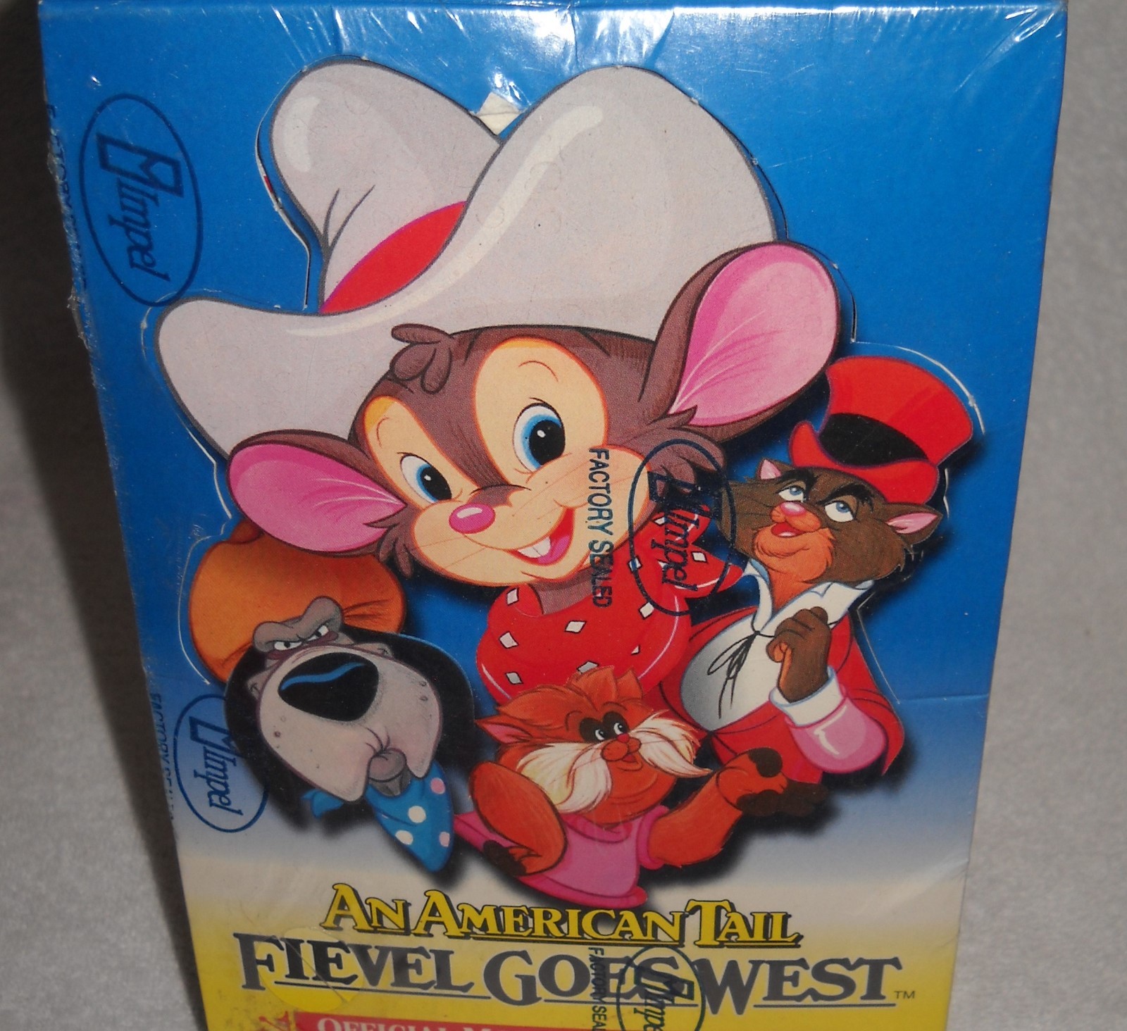 #9654 Impel Unopened Box of An American Tail Fievel Goes West Trading Cards