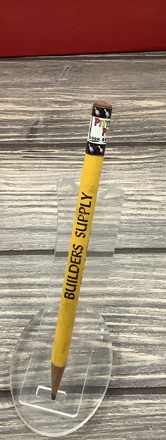 Vintage Sharpened Pencil Builders Supply Lincoln Nebraska 