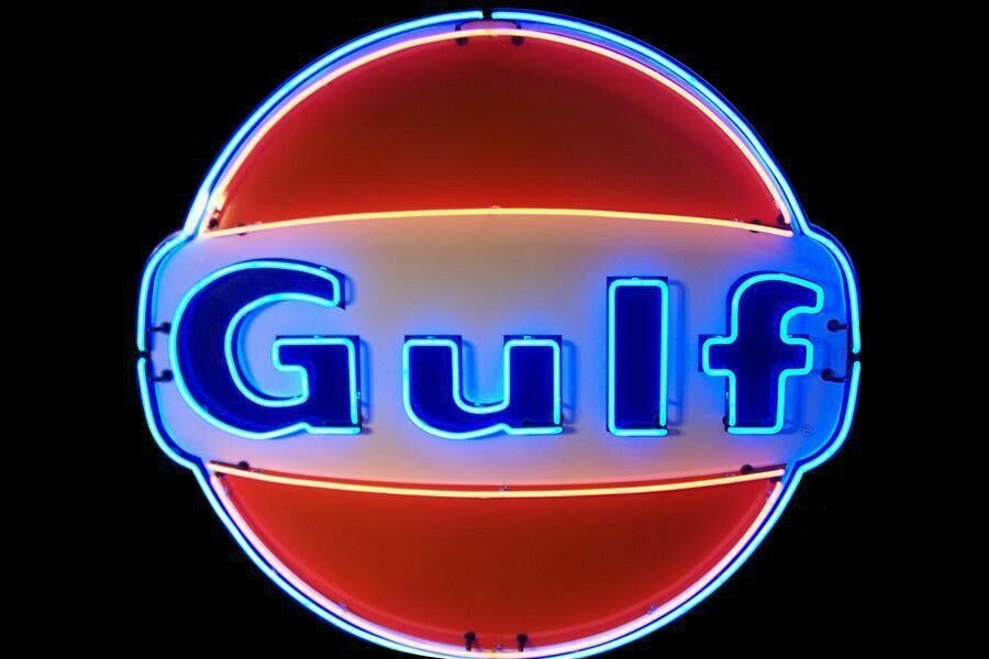 New Gulf Gasoline Neon Light Sign 24