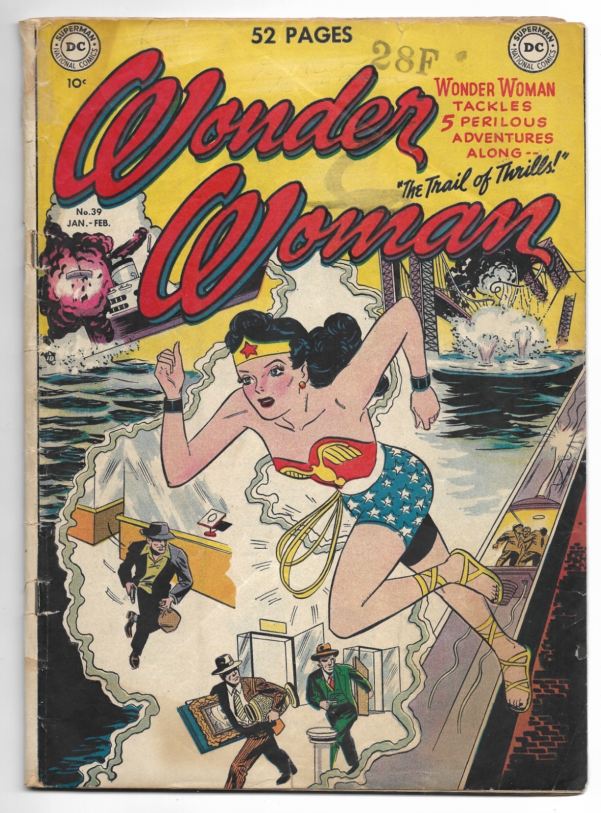 Wonder Woman #39 (DC Comics, 1950) Classic Golden Age, Sensation | GD+ 2.5
