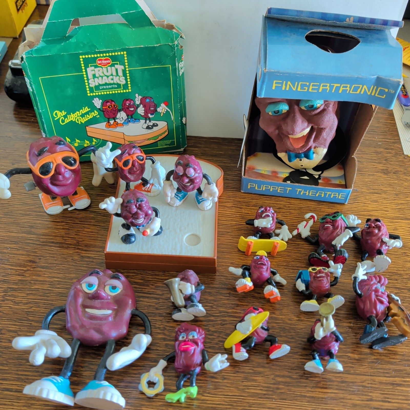 VTG 1987 California Raisins Musical Sandwich Stage Applause Figures BOX & MORE
