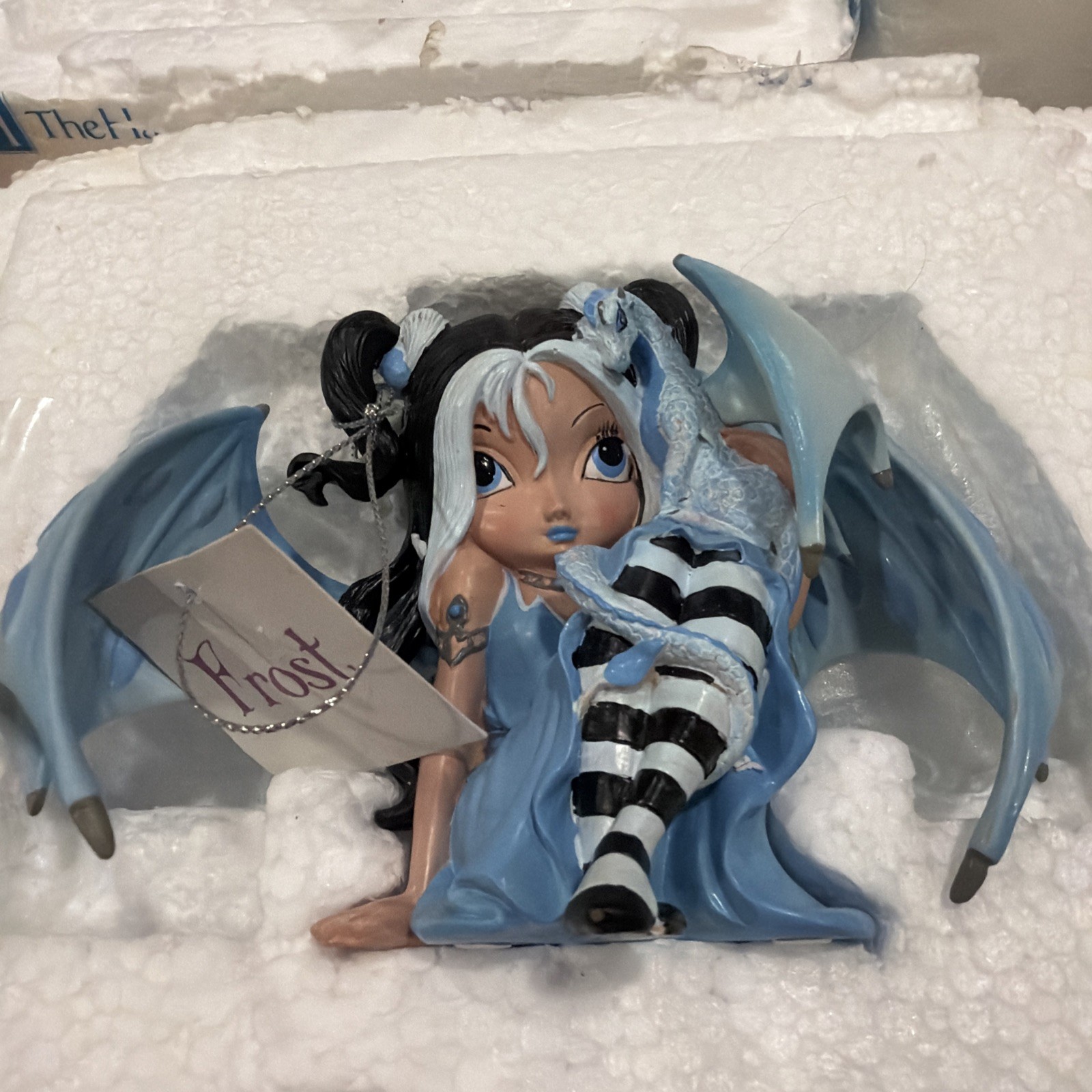 Lot (4) Jasmine Becket-Griffith Hamilton Collection Fairies Ruby Frost Foam/tag