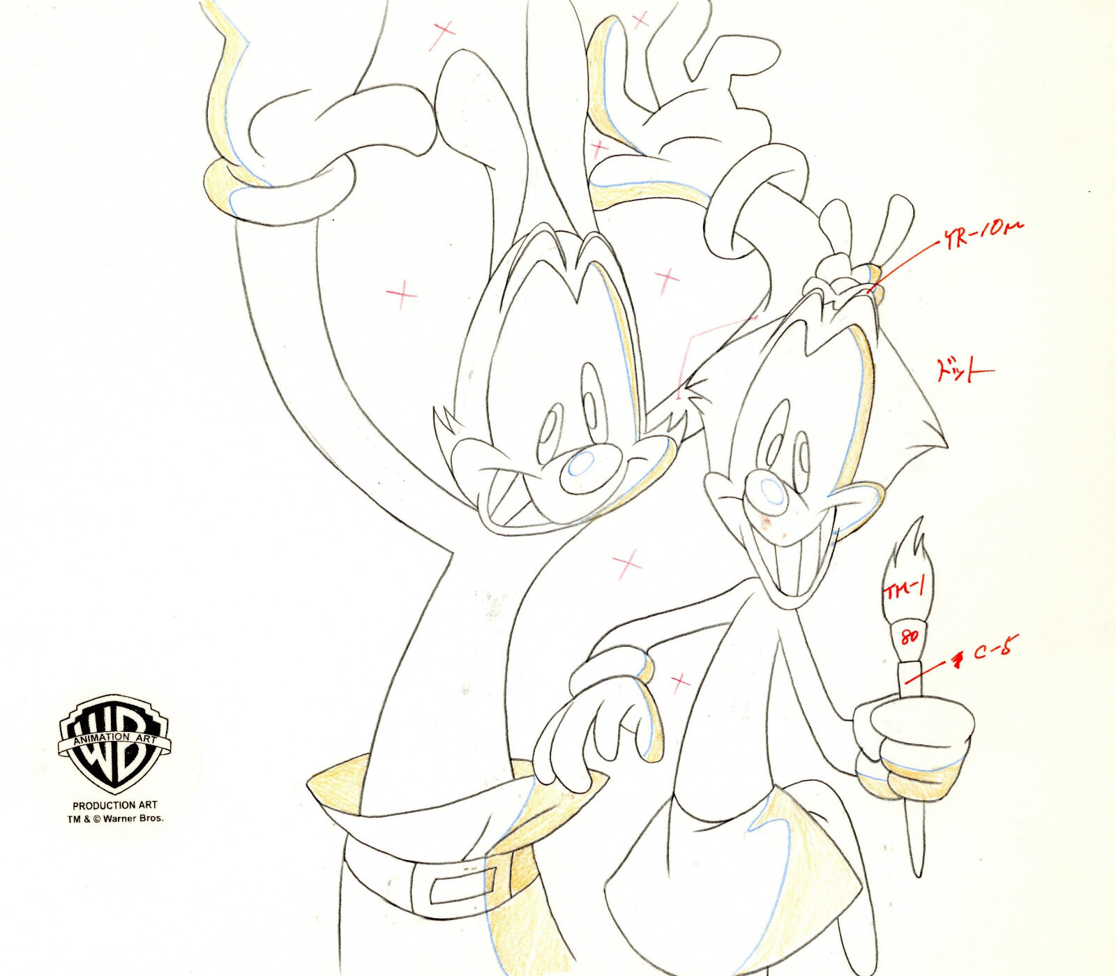 Animaniacs-Yakko,Dot-Original Production Drawing