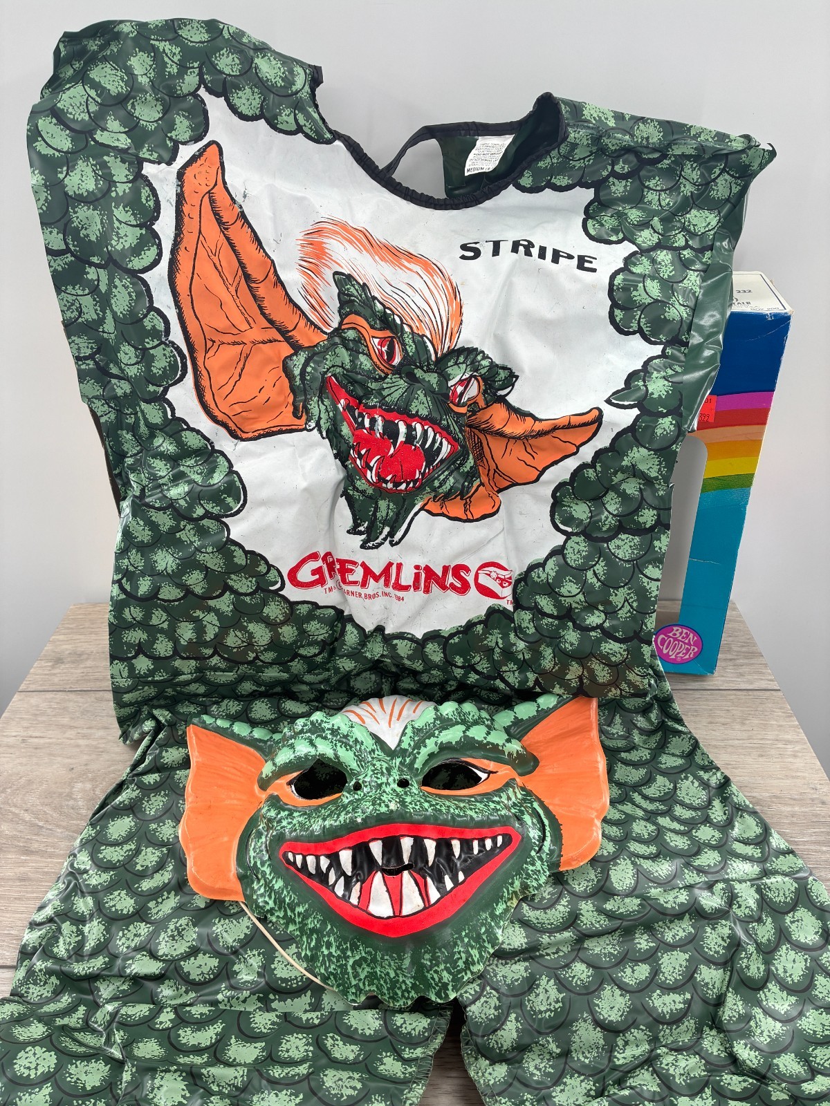 Vintage Ben Cooper Neca Gremlins Stripe Halloween Costume 47-52 Inch Child 1982