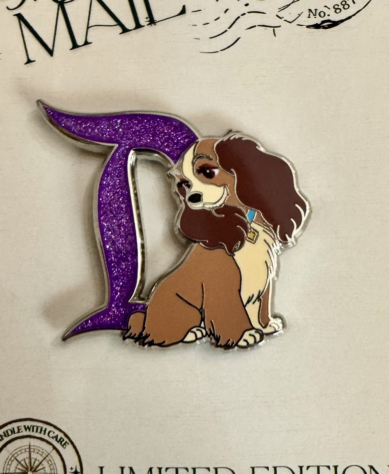 Rare Lady Lady and the Tramp Fantasy Disneyland D Pin Magical Trends FL LE 100