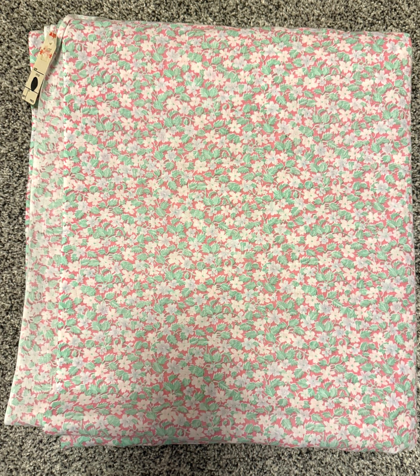 Vintage Zayre 100% Cotton Floral Fabric 6.83 Yds x 43