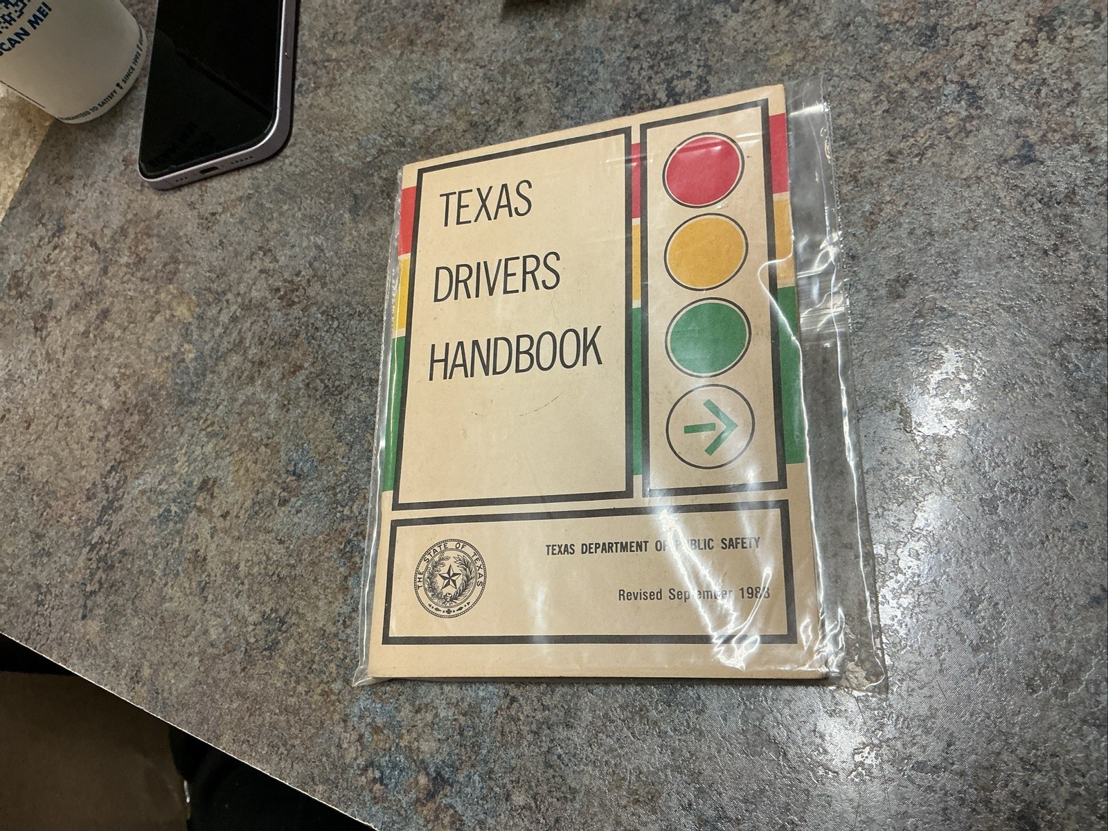 Vintage 1988 Texas Drivers Handbook – Texas Department of Public Safety Traffic