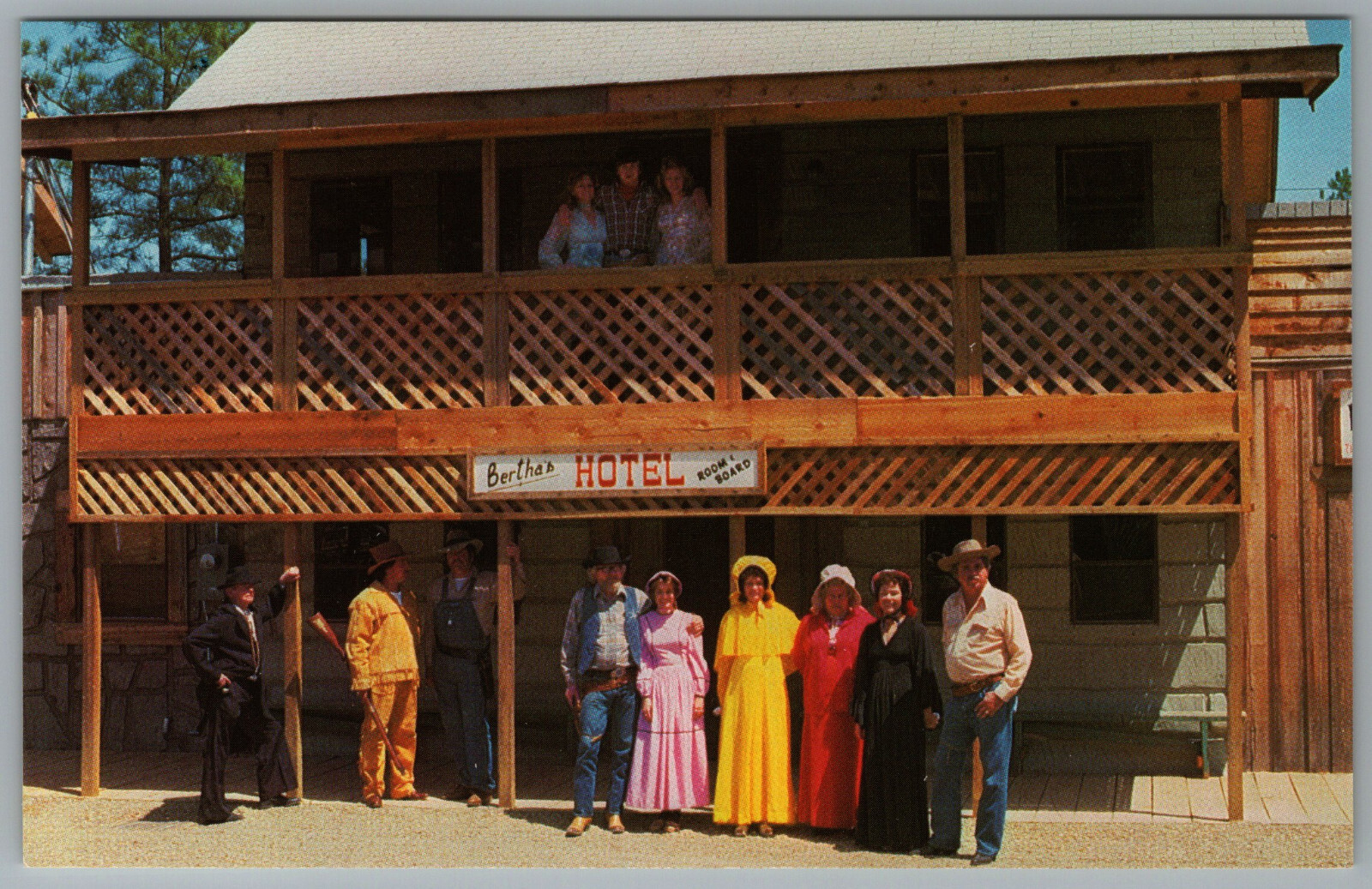 Steele Alabama Legiontown American Legion Post 170 Wild West c1982 Postcard