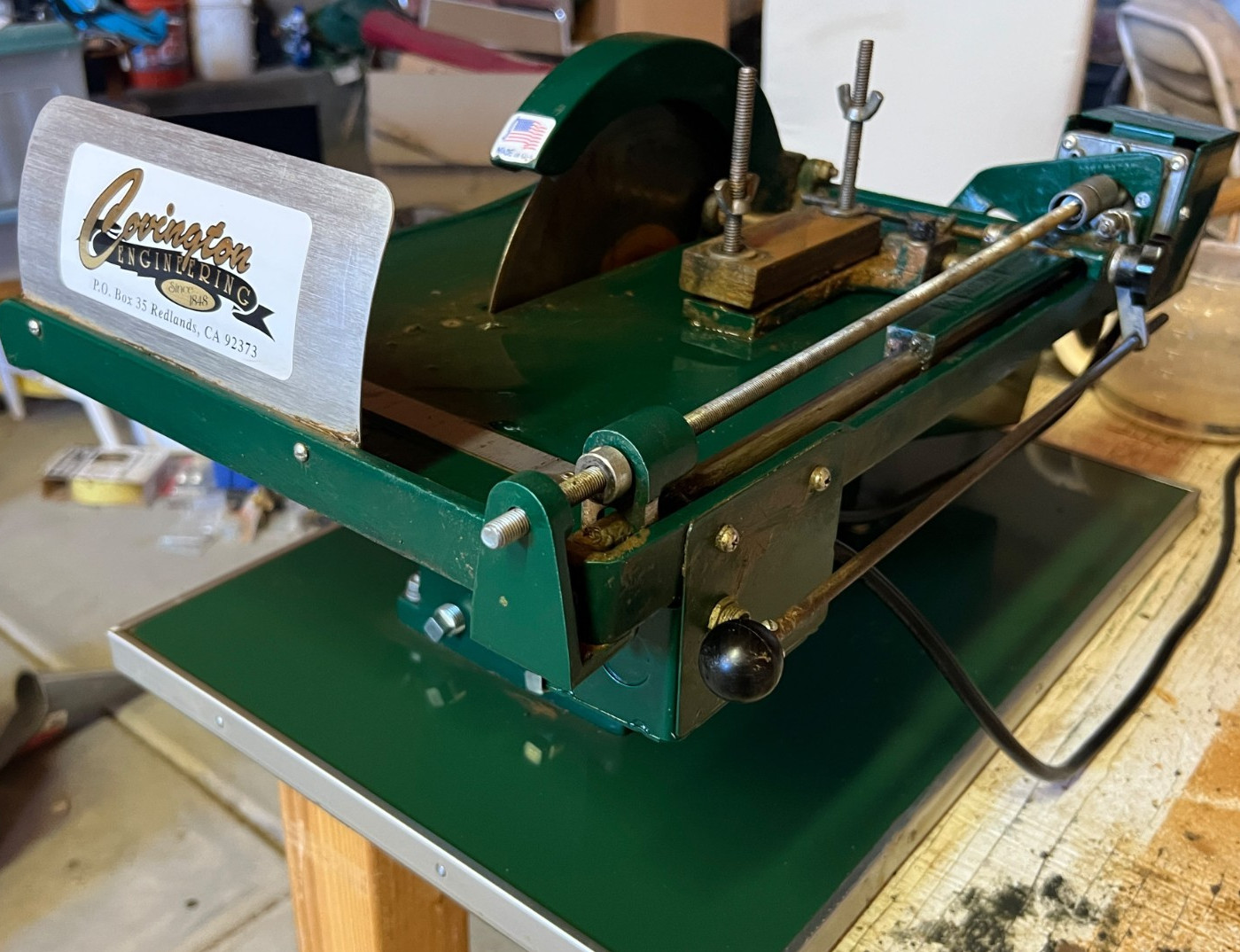 Covington Engineering Lapidary Rock Slab Saw Dayton 1/3HP Local Pickup