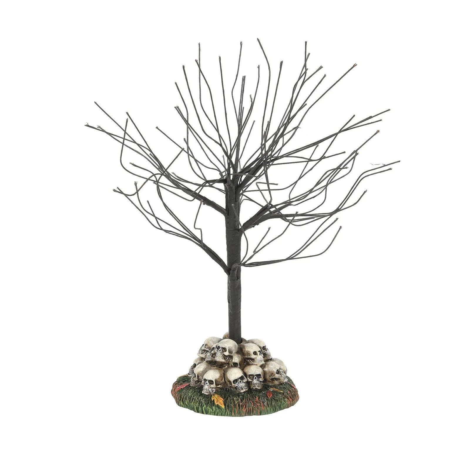 Department 56 Halloween Village, Scary Skeletons Tree  With Skulls