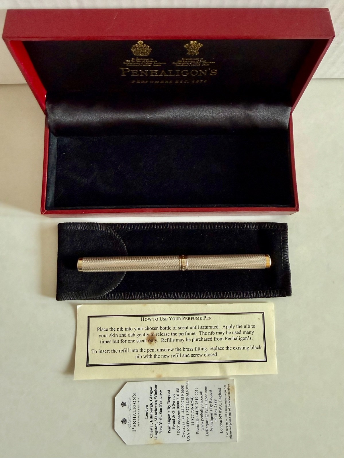 Vintage Penhaligon's London Perfume Pen w/ Box & Papers Corporate Gift England