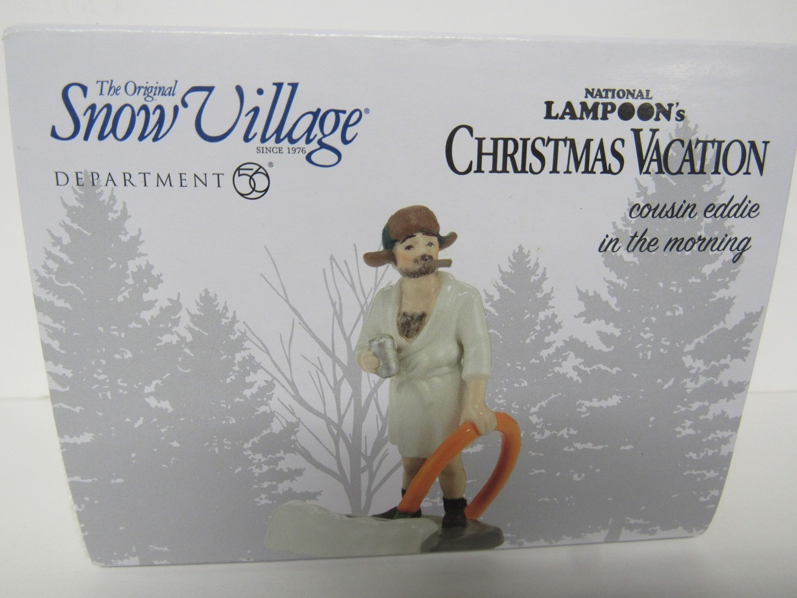 Dept 56 Snow Village Christmas Vacation Cousin Eddie In The Morning 4030741 New