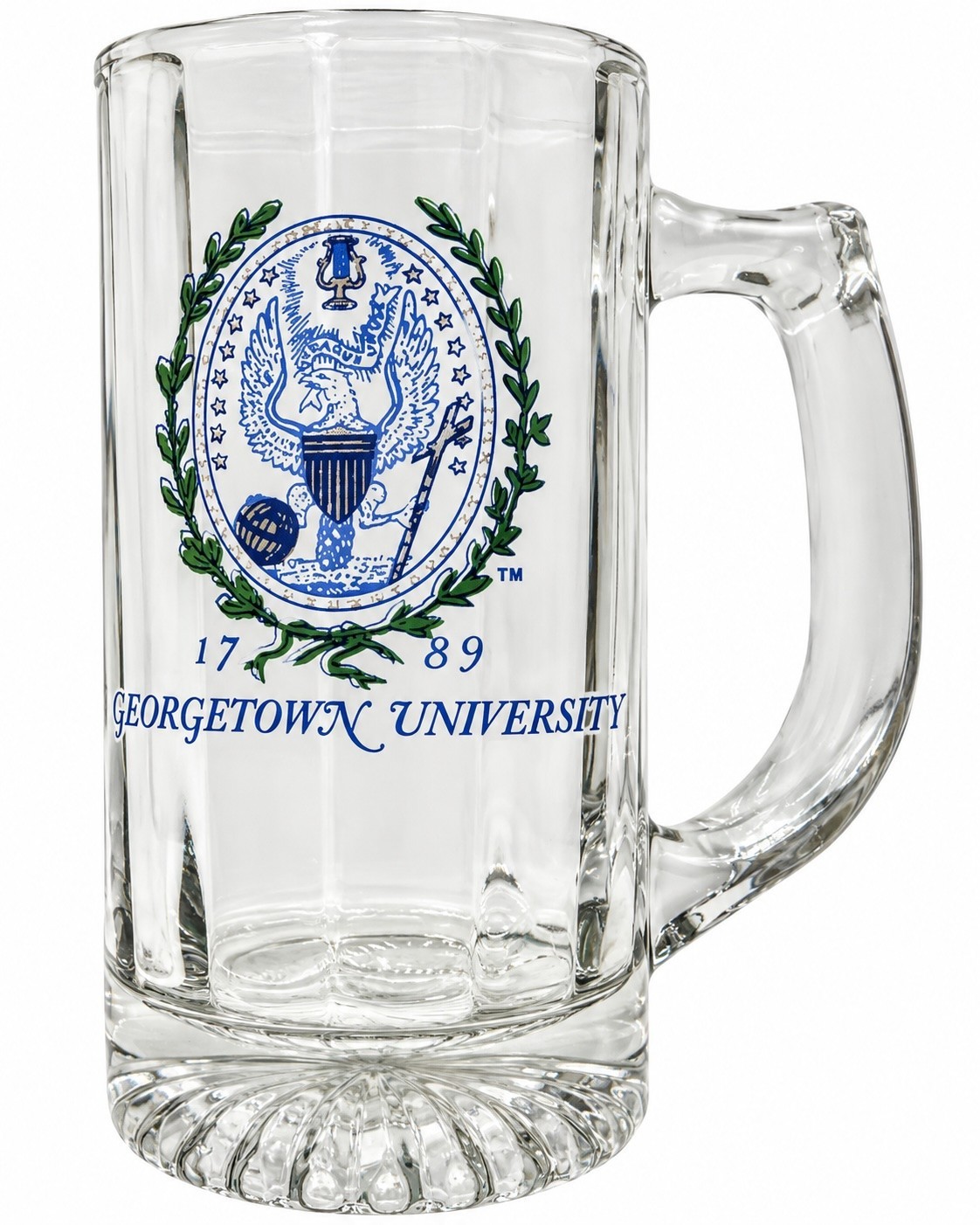 Vintage Georgetown University Glass Mug Stein