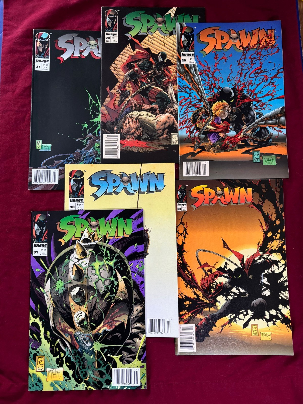 Spawn # 27 28 29 30 31 32 (1995 Image) All High Grade NEWSSTANDS VF/NM to NM-