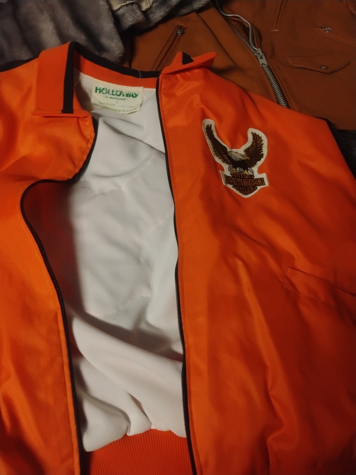ULTRA RARE 70S AVF HARLEY DAVIDSON STRIPED NYLON JACKET